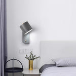 Rotatable Cylinder Plug In Wall Lamp