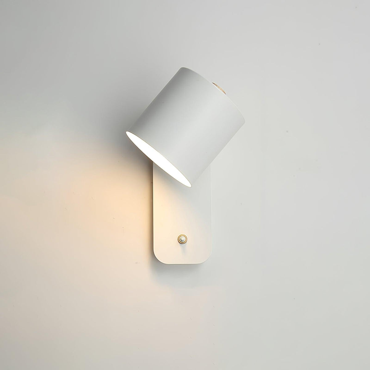 Rotatable Cylinder Plug In Wall Lamp