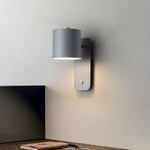 Rotatable Cylinder Plug In Wall Lamp