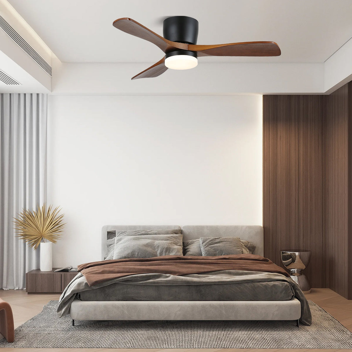 Aerodynamics Wooden Ceiling Fan Light 25027483