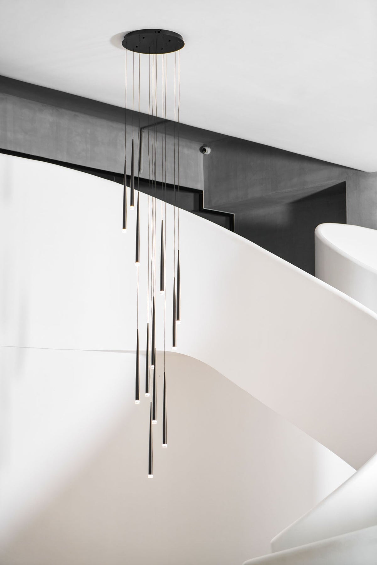 diy-slender-cone-chandelier