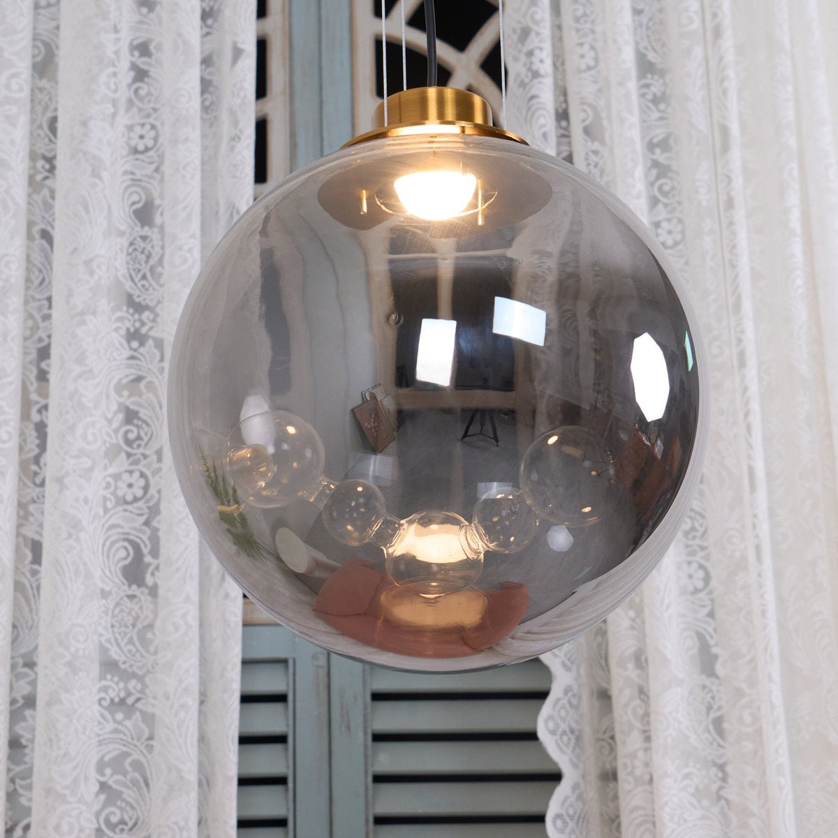 Handcrafted Soap Ball Pendant Ligh