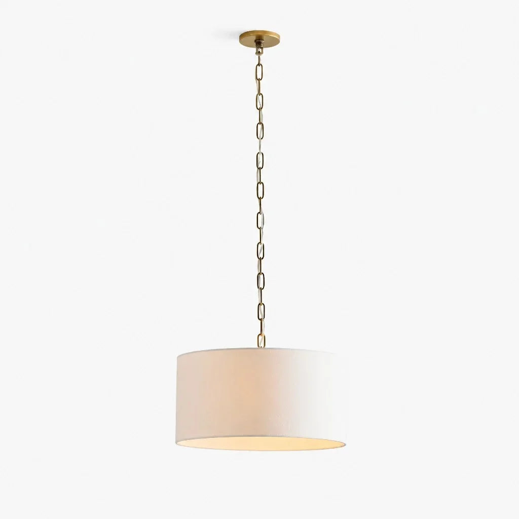 modern-farmhouse-linen-drum-pendant-light
