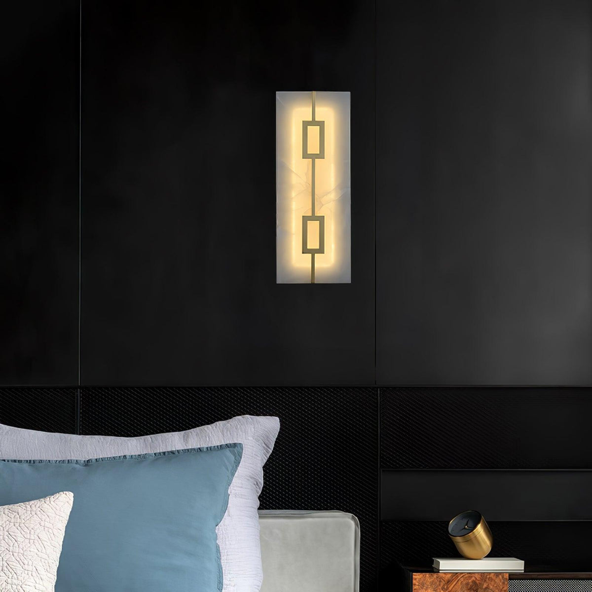 Square Marble Wall Lamp