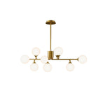 Staggered Glass Globes Chandelier