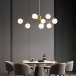 Staggered Glass Globes Chandelier