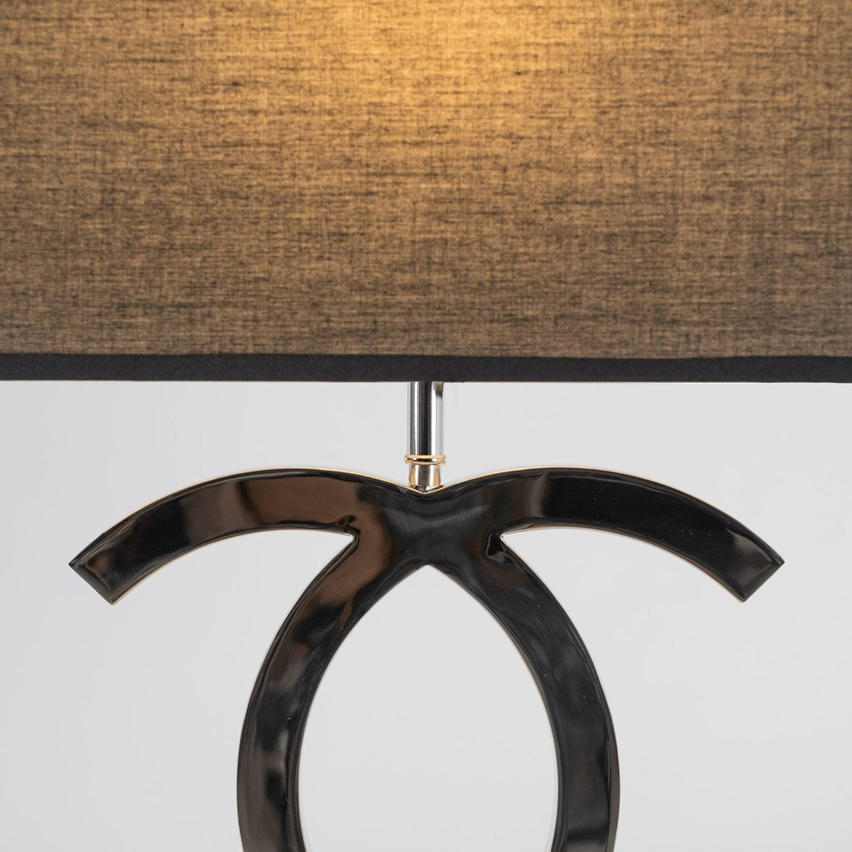 Polished Steel Table Lamp