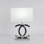 Polished Steel Table Lamp
