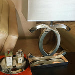 Polished Steel Table Lamp
