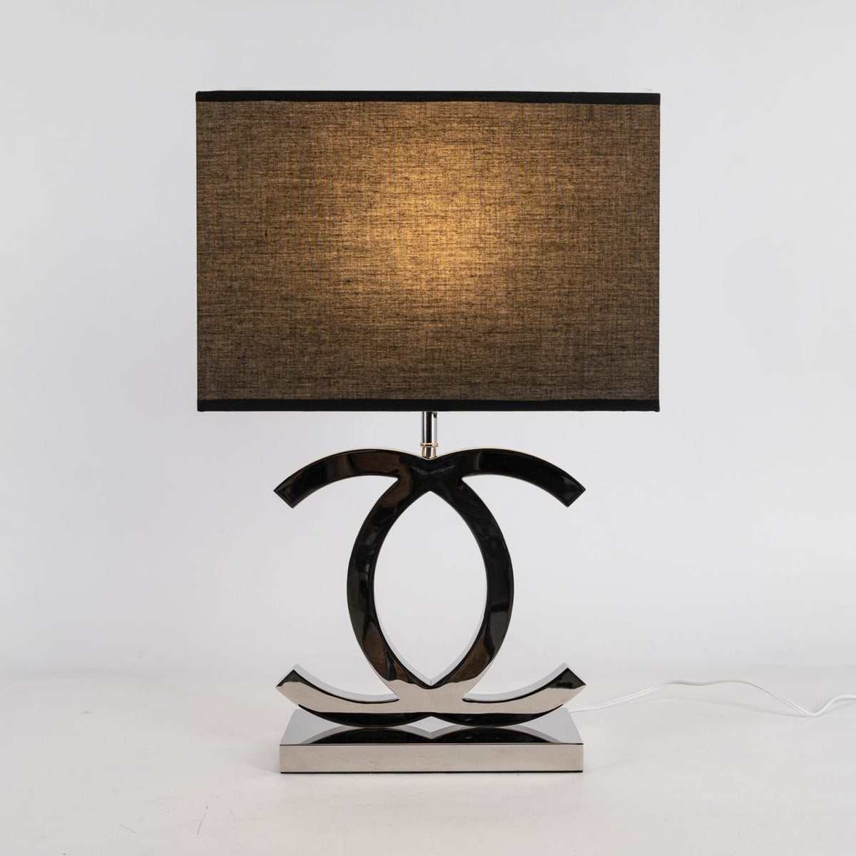 Polished Steel Table Lamp