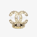 Polished Stainless Steel Crystal Accent Tabl