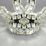 Polished Stainless Steel Crystal Accent Tabl
