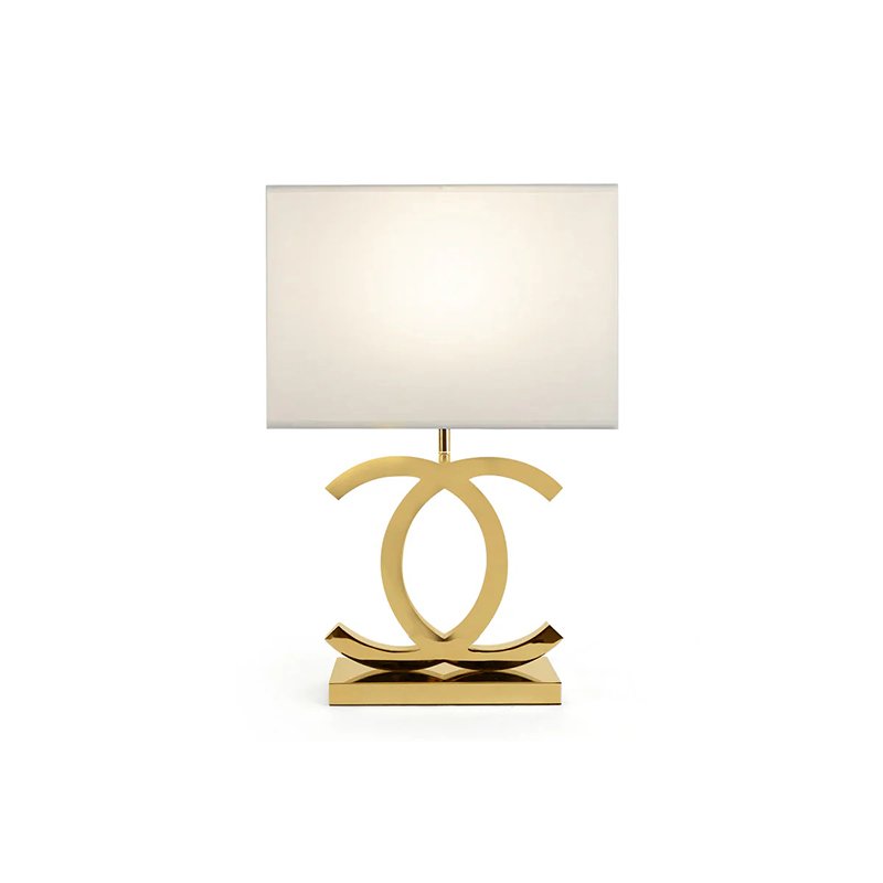 Polished Steel Table Lamp