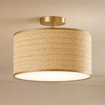 drum-woven-flush-mount-ceiling-light