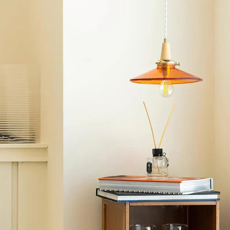 stilbon-nordic-creative-umbrella-orange-glass-pendant-light