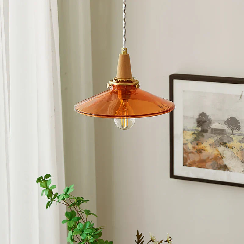 stilbon-nordic-creative-umbrella-orange-glass-pendant-light