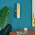 Alabaster Stone Wall Sconce with LED Illumina