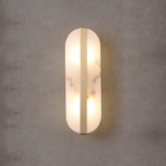 Alabaster Stone Wall Sconce with LED Illumina