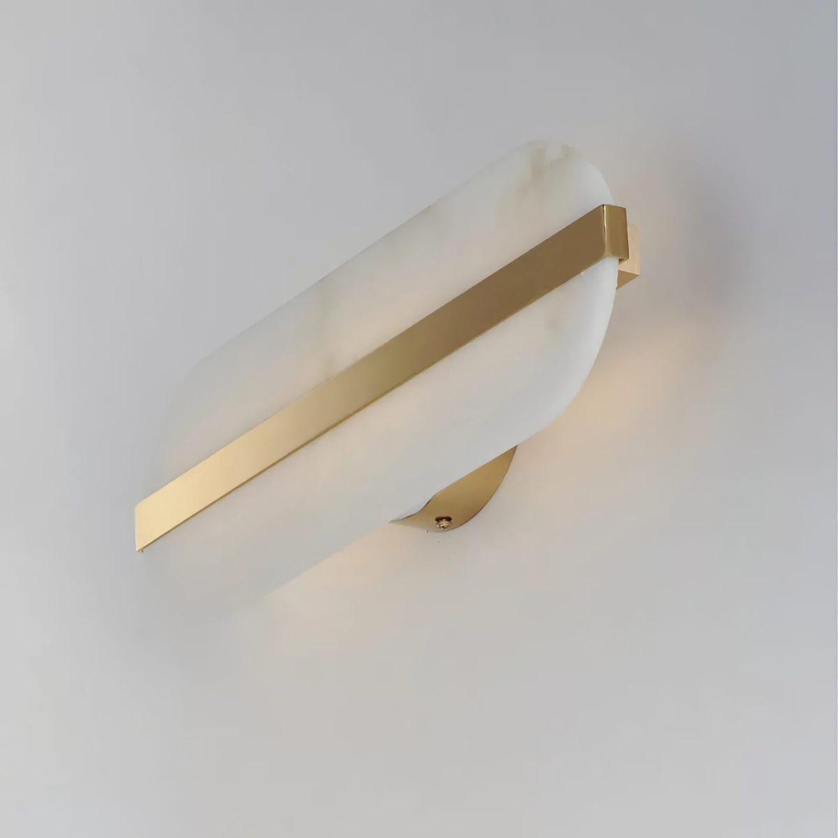 Alabaster Stone Wall Sconce with LED Illumina