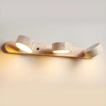 Travertine Duo Wood Wall Light 1