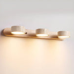 Travertine Duo Wood Wall Light 1