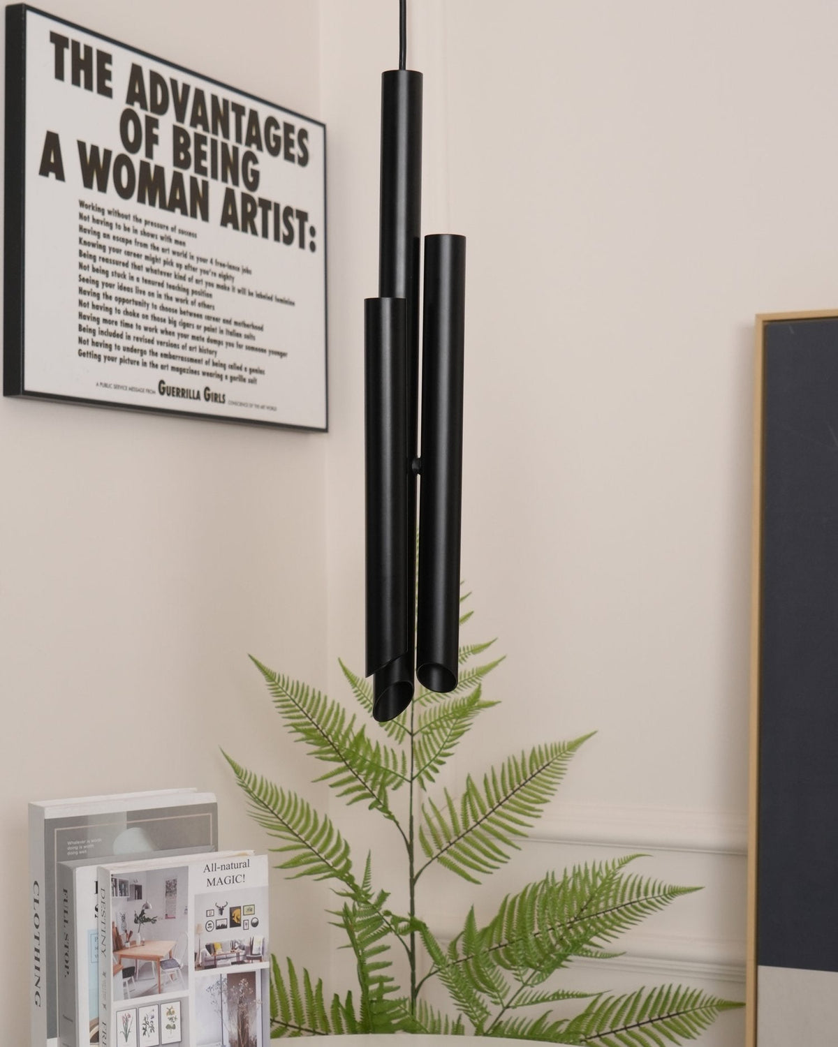 Tubular Glass Pendant Light
