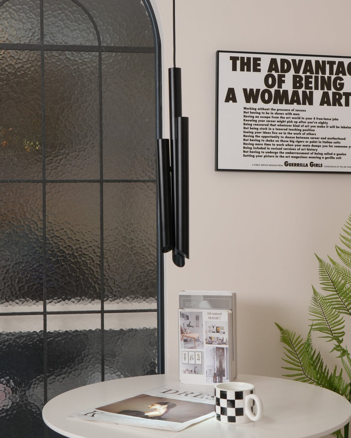 Tubular Glass Pendant Light