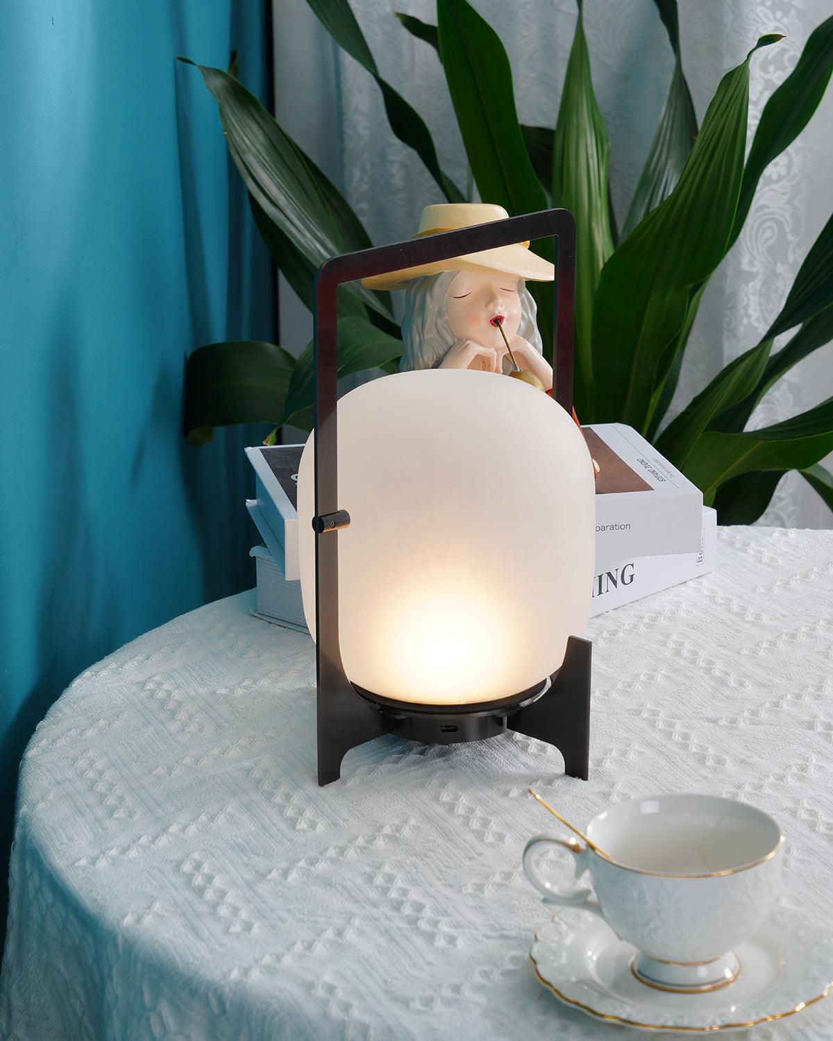 Twilight Lantern Portable Rechargeable Dining Lamp for Outd