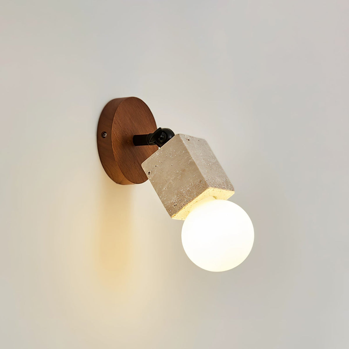 Versa Stone Adjustable Plug In Wall Light