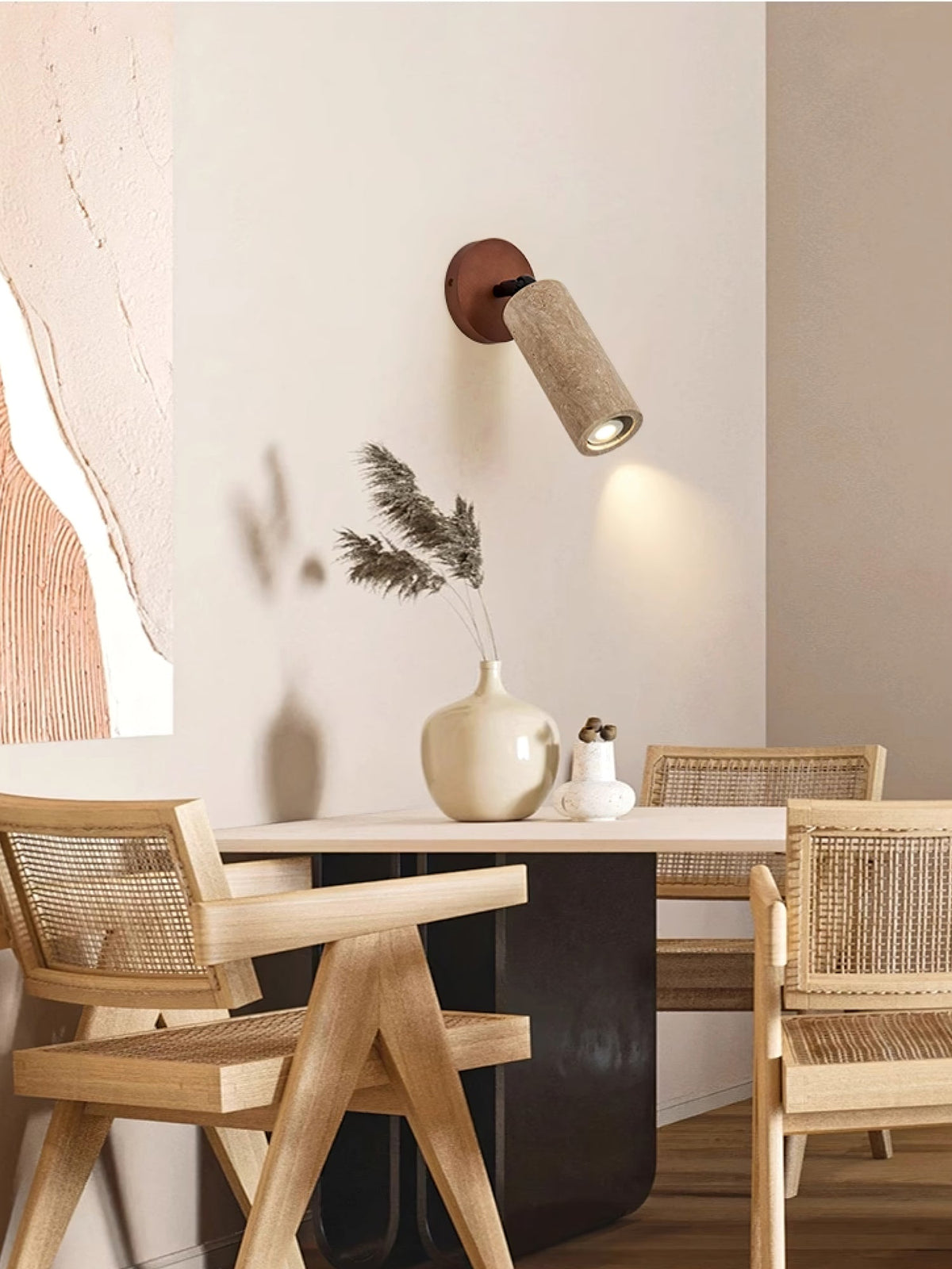 Versa Stone Adjustable Plug In Wall Light