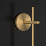Vertical Globe Plug In Wall Lamp