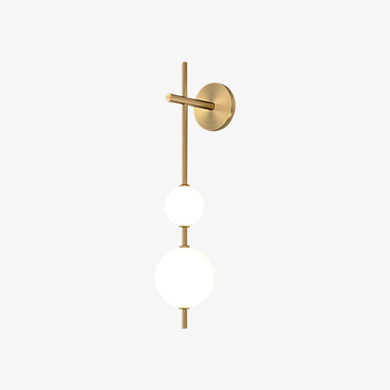 Vertical Globe Plug In Wall Lamp