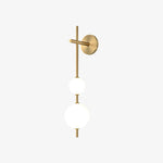 Vertical Globe Plug In Wall Lamp
