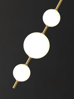 Vertical Globe Plug In Wall Lamp