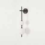 Vertical Globe Plug In Wall Lamp