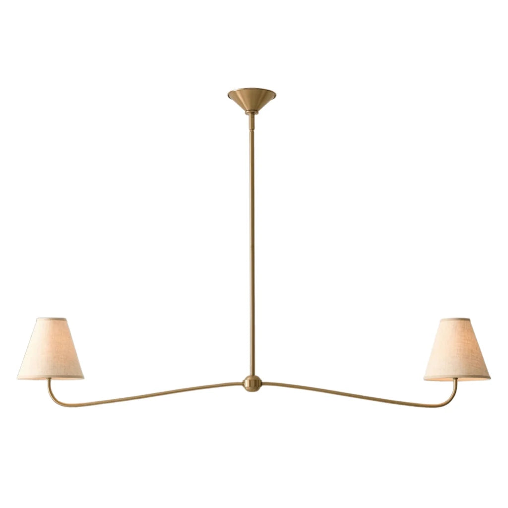 vintage-arc-arm-multi-heads-fabric-chandelier