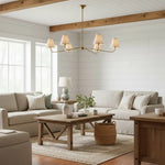 vintage-arc-arm-multi-heads-fabric-chandelier