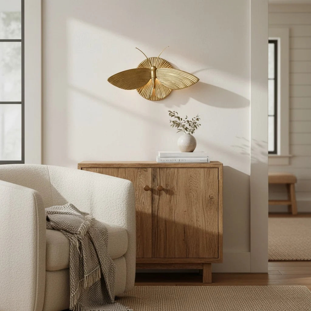 vintage-moth-shaped-resin-wall-light