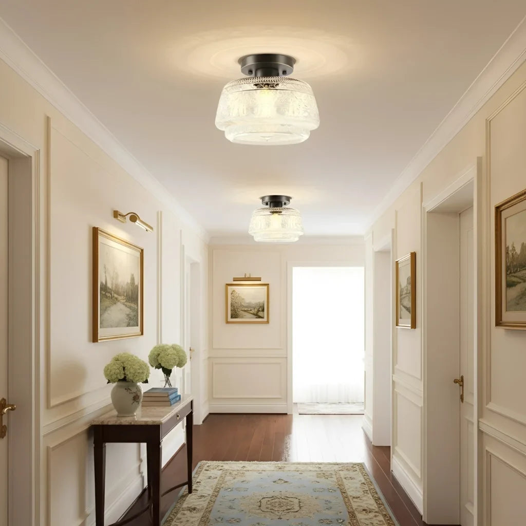vintage-pattern-glass-flush-ceiling-light