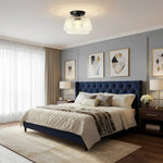 vintage-pattern-glass-flush-ceiling-light