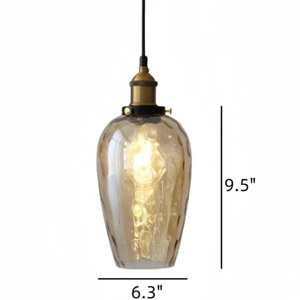 vintage-textured-glass-dome-pendant-light