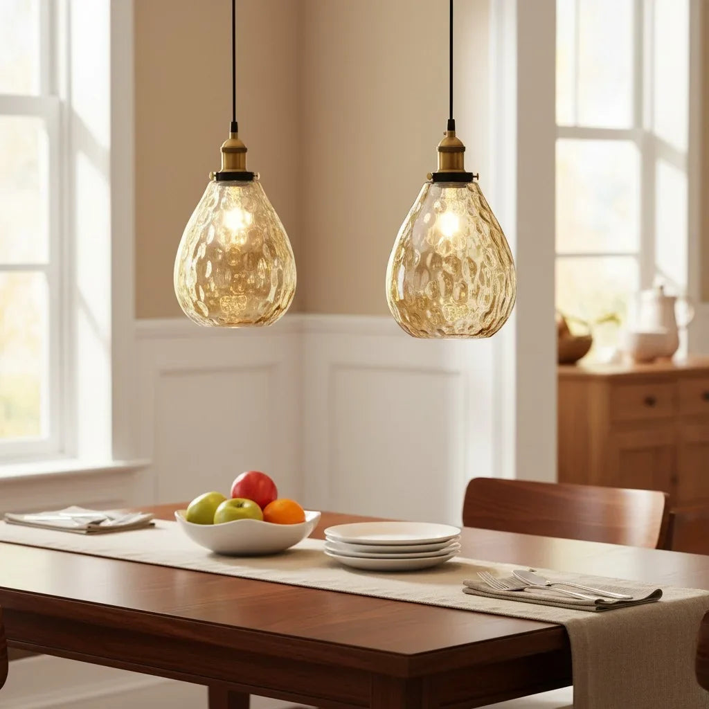 vintage-textured-glass-dome-pendant-light