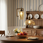 vintage-textured-glass-dome-pendant-light