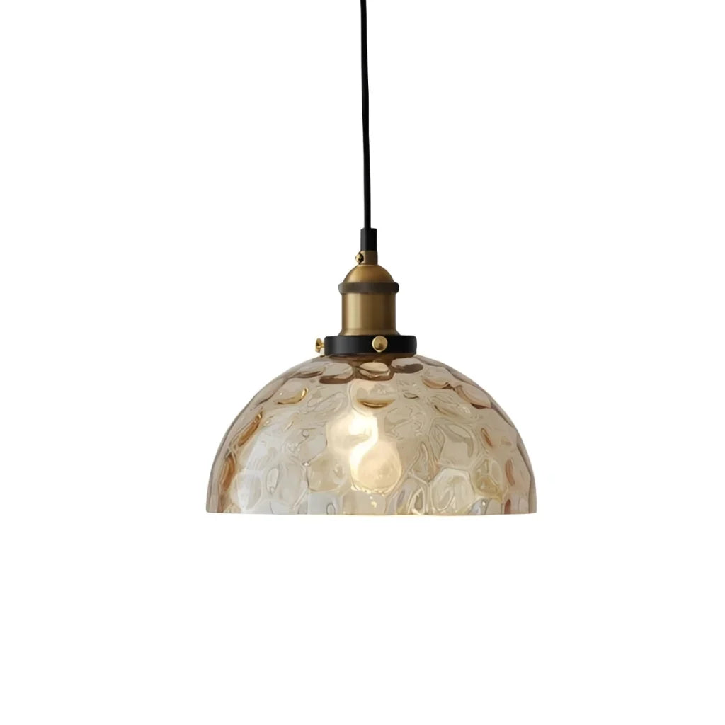 vintage-textured-glass-dome-pendant-light