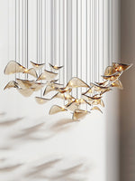 Wave Leaf Gasolier Floating Chandelier