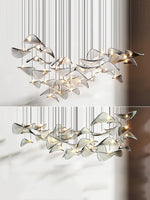 Wave Leaf Gasolier Floating Chandelier