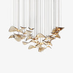 Wave Leaf Gasolier Floating Chandelier