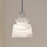 White Alabaster Pendant Light