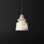 White Alabaster Pendant Light