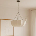 willy-vintage-linen-fabric-bowl-pendant-light